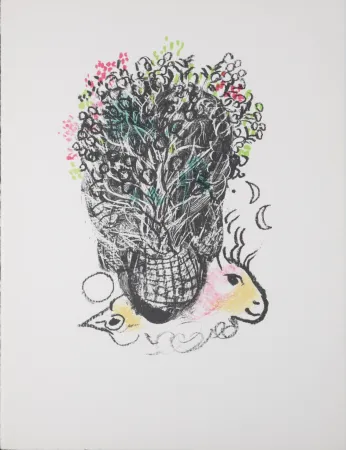 石版画 Chagall - Bouquet pour Fernand, 1972