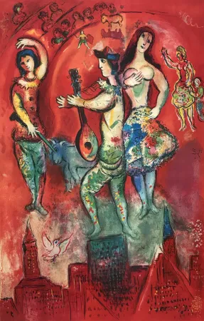 石版画 Chagall - Carmen