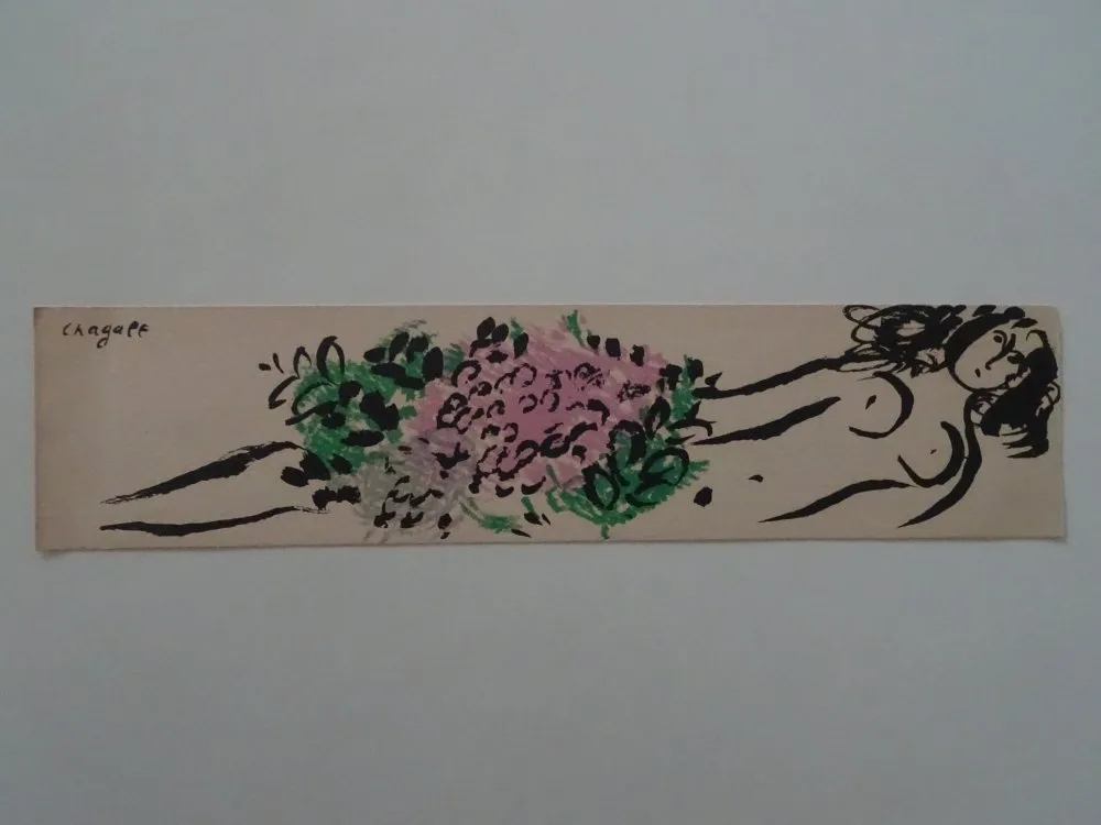 石版画 Chagall - Carte