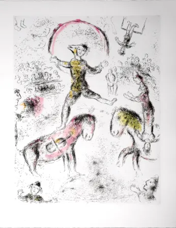 蚀刻飞尘法 Chagall - Celui qui dit les choses sans rien dire, 1976 - PLATE 17