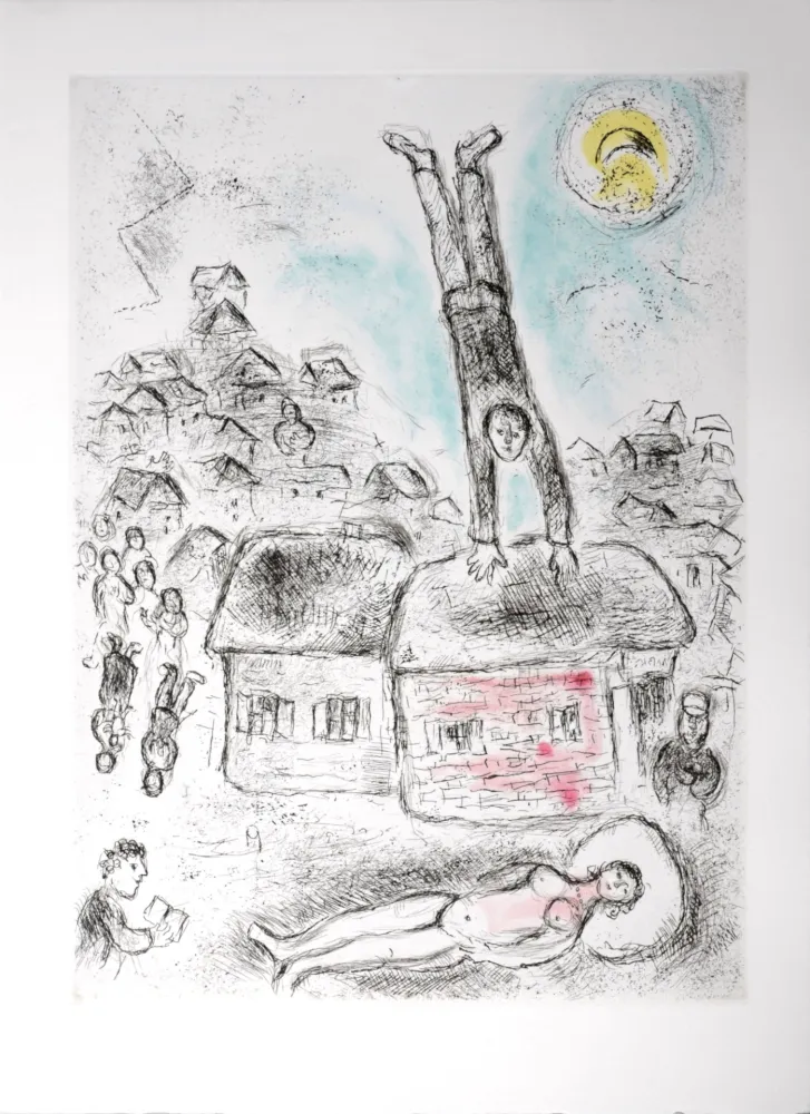 蚀刻飞尘法 Chagall - Celui qui dit les choses sans rien dire, 1976 - PLATE 2