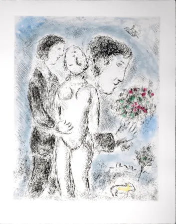 蚀刻飞尘法 Chagall - Celui qui dit les choses sans rien dire, 1976 - PLATE 21