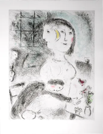 蚀刻飞尘法 Chagall - Celui qui dit les choses sans rien dire, 1976 - PLATE 23