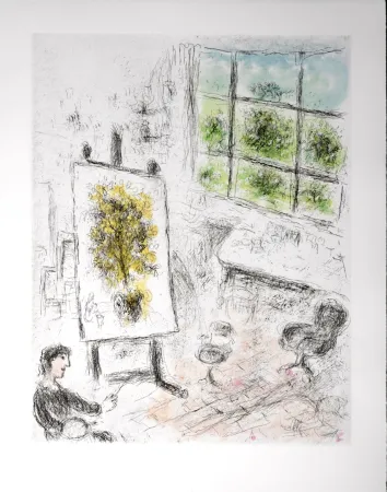 蚀刻飞尘法 Chagall - Celui qui dit les choses sans rien dire, 1976 - PLATE 7