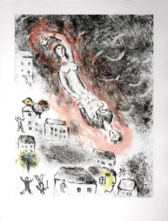 蚀刻飞尘法 Chagall - Celui qui dit les choses sans rien dire, 1976 - PLATE 9
