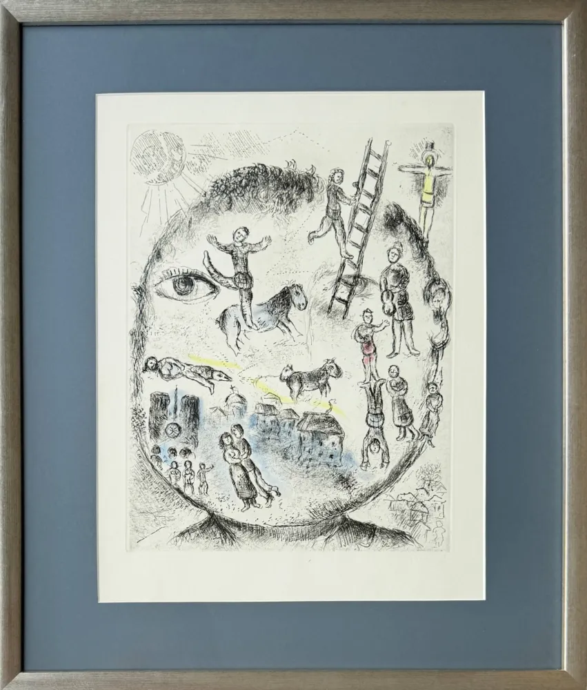 蚀刻飞尘法 Chagall - Celui qui dit les choses sans rien dire, Planche V