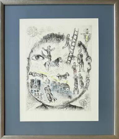 蚀刻飞尘法 Chagall - Celui qui dit les choses sans rien dire, Planche V