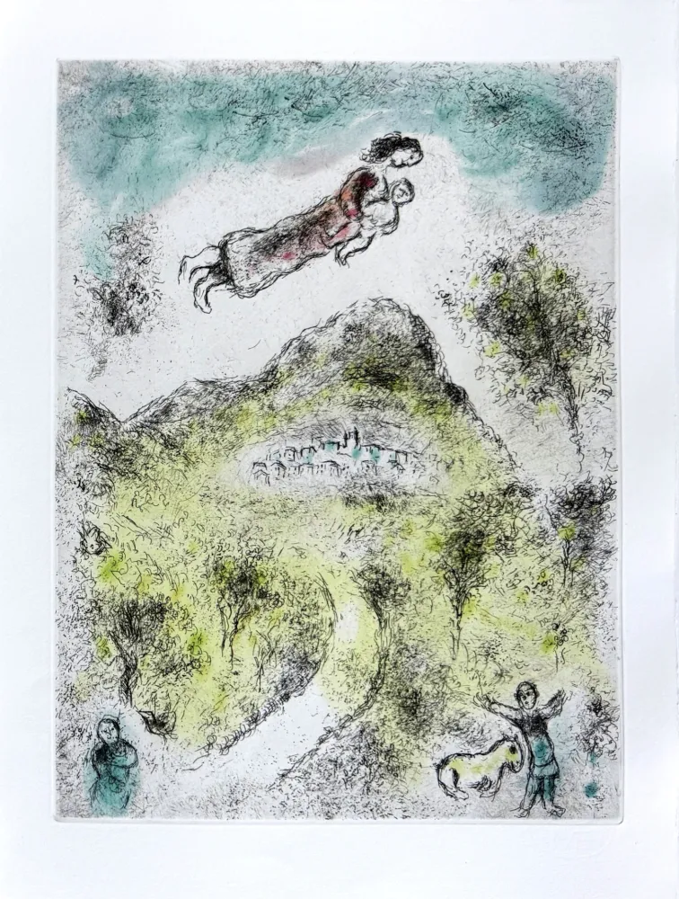 蚀刻飞尘法 Chagall - Celui qui dit les choses sans rien dire, Planche XIX