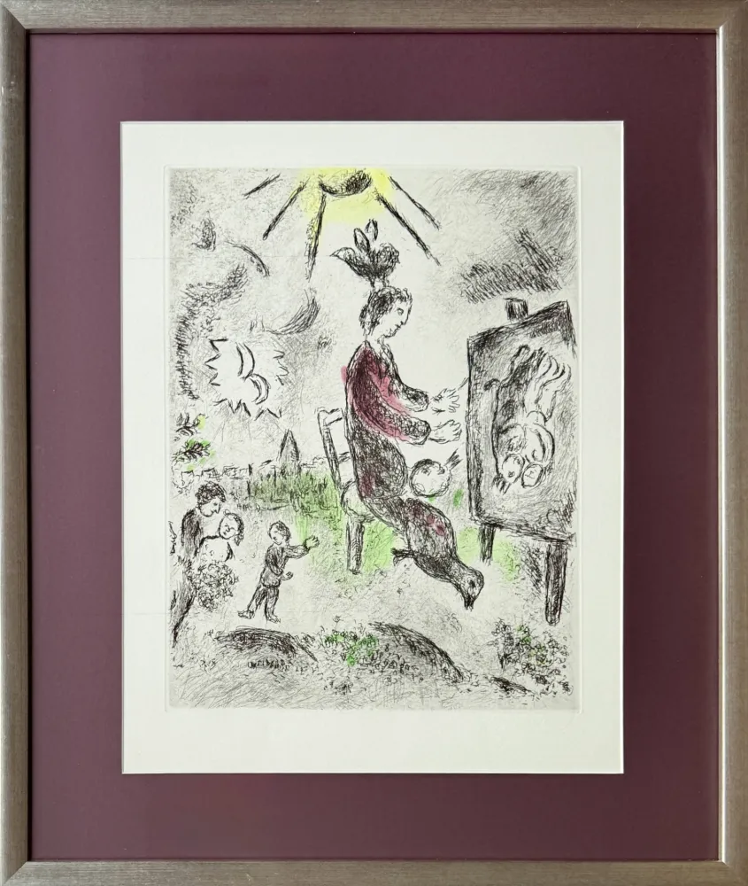 蚀刻飞尘法 Chagall - Celui qui dit les choses sans rien dire, Planche XVI