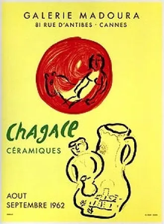石版画 Chagall - Céramiques