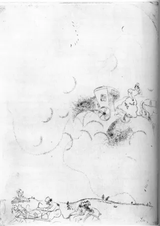 蚀刻版画 Chagall - Cicicov's Dream