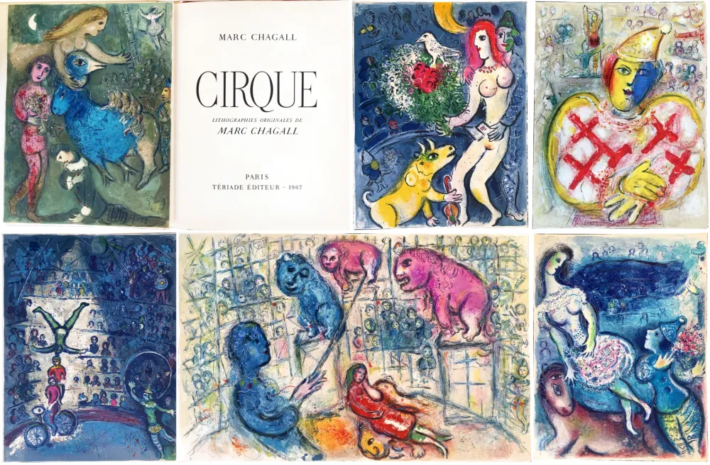 插图书 Chagall - CIRQUE. 38 lithographies originales (Tériade 1967)