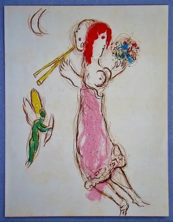 石版画 Chagall - Daphnis et Chloé
