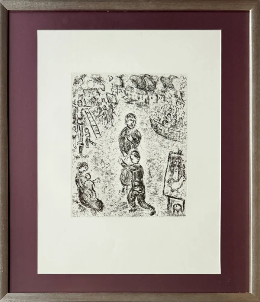 版画 Chagall - De Mauvais Sujets - Planche II