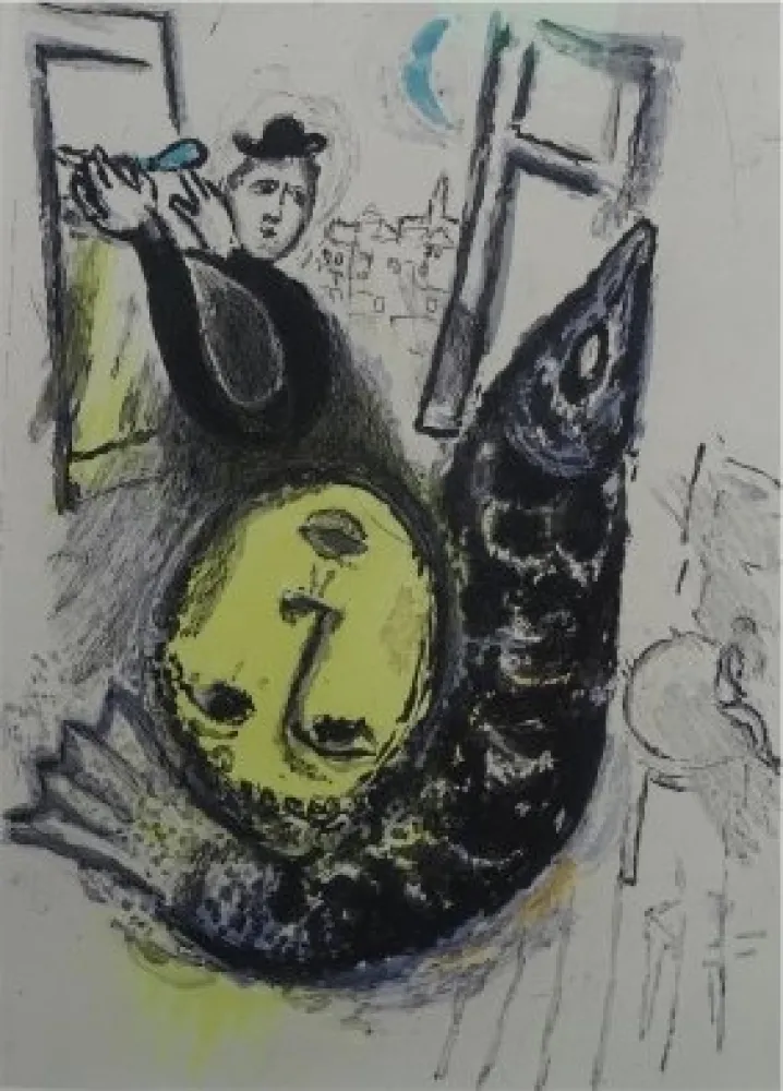 蚀刻飞尘法 Chagall - De Mauvais Sujets,plate nr.3
