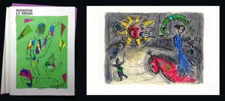 插图书 Chagall - DERRIÈRE LE MIROIR N° 235. MARC CHAGALL. DE LUXE SUR ARCHES. 2 Lithographies Originales (1979)