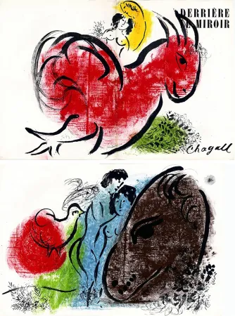 插图书 Chagall - Derrière le Miroir n° 44-45. CHAGALL. Mars 1952.