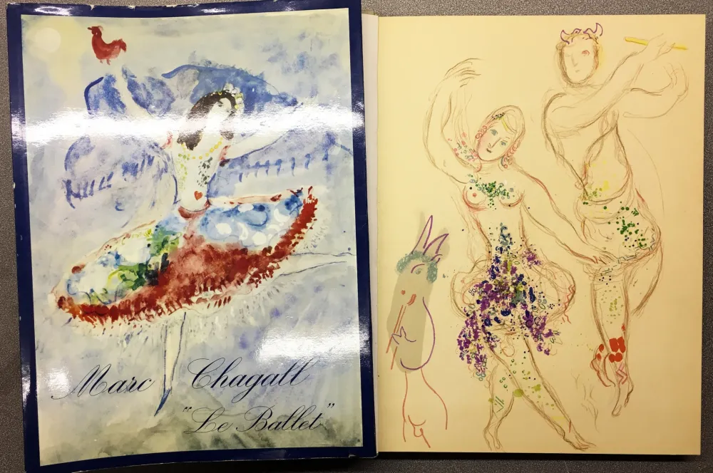 石版画 Chagall - DESSINS ET AQUARELLES POUR LE BALLET
