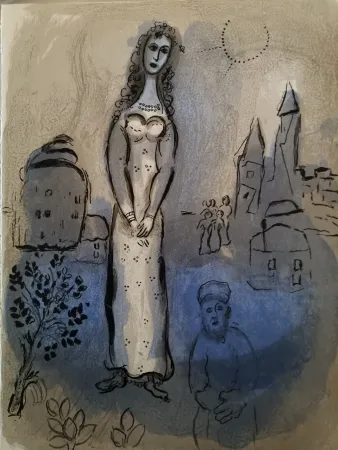石版画 Chagall - Esther