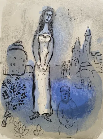石版画 Chagall - Esther