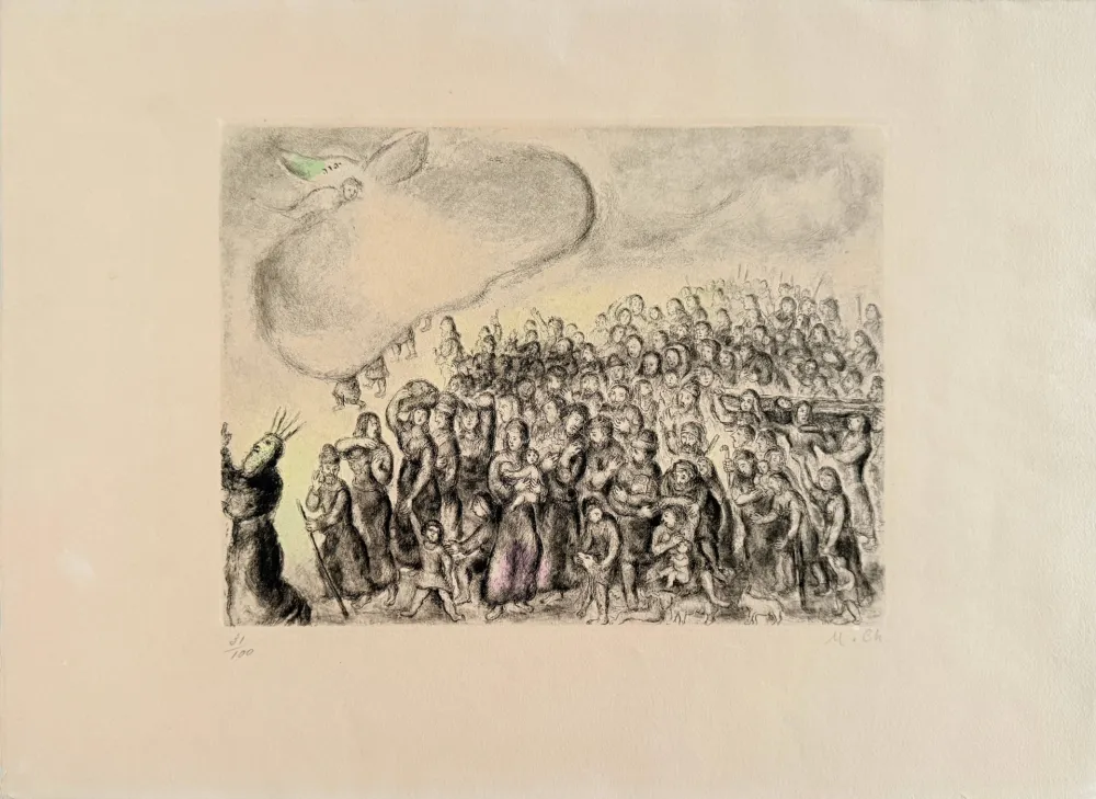 蚀刻版画 Chagall - Exodus From Egypt