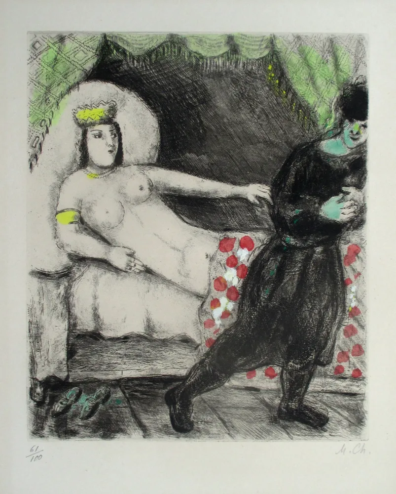 版画 Chagall - Femme de Pothiphar