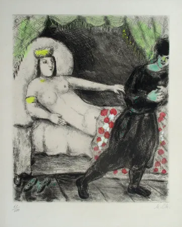 版画 Chagall - Femme de Pothiphar