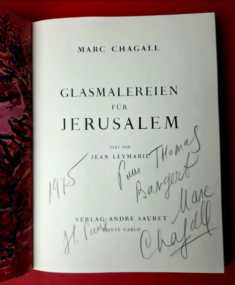 插图书 Chagall - GLASMALEREIEN FÜR JERUSALEM / Windows  for Jerusalem 