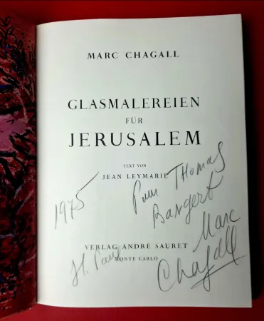 插图书 Chagall - GLASMALEREIEN FÜR JERUSALEM / Windows  for Jerusalem 