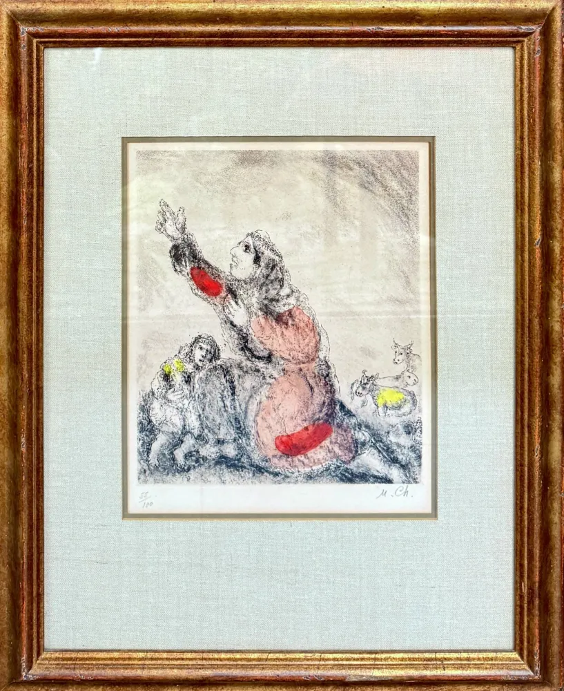 蚀刻版画 Chagall - Hannah Praying to God