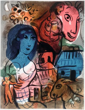 石版画 Chagall - Homage to Marc Chagall (XXe Siècle. Special issue, 1969)