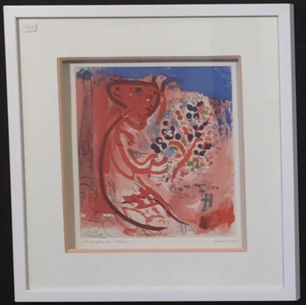 石版画 Chagall - Hommage à DufY