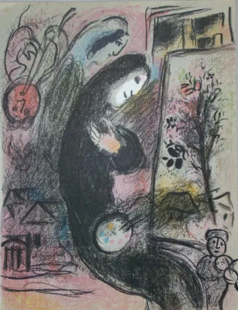 石版画 Chagall - Inspiration