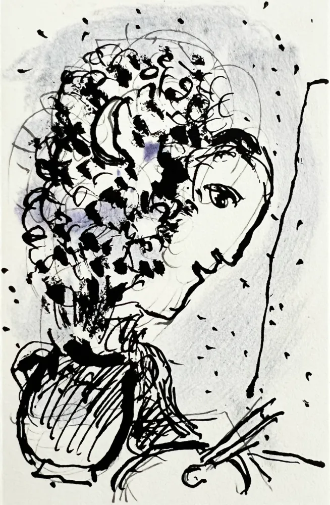 石版画 Chagall - Invitation for an Exhibition