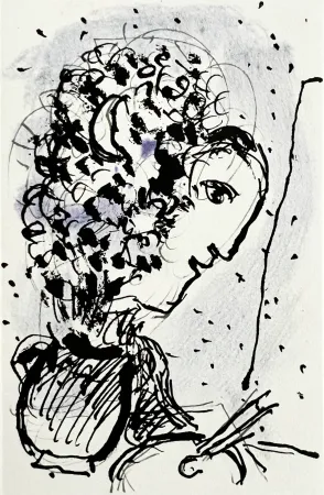 石版画 Chagall - Invitation for an Exhibition