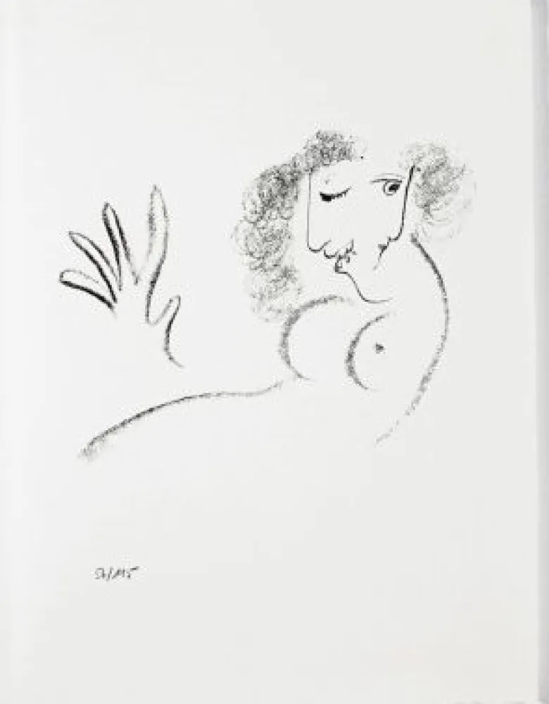 石版画 Chagall - Jean Cassou: vingt-deux poèms