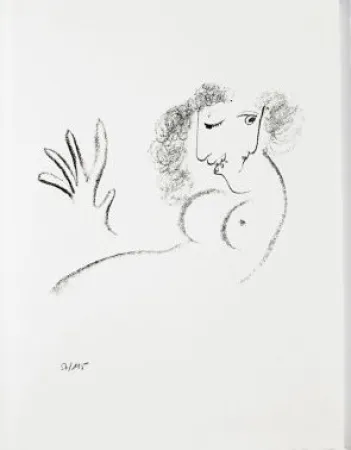 石版画 Chagall - Jean Cassou: vingt-deux poèms