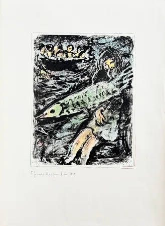 石版画 Chagall - Jonah II