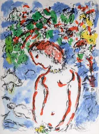 石版画 Chagall - Jour de Printemps, 1972