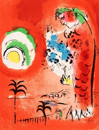 石版画 Chagall - La Baie des Anges