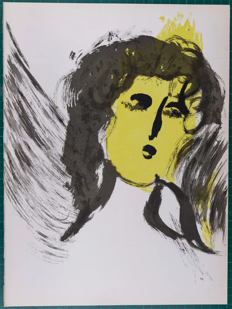 石版画 Chagall - La Bible : Ange, 1956