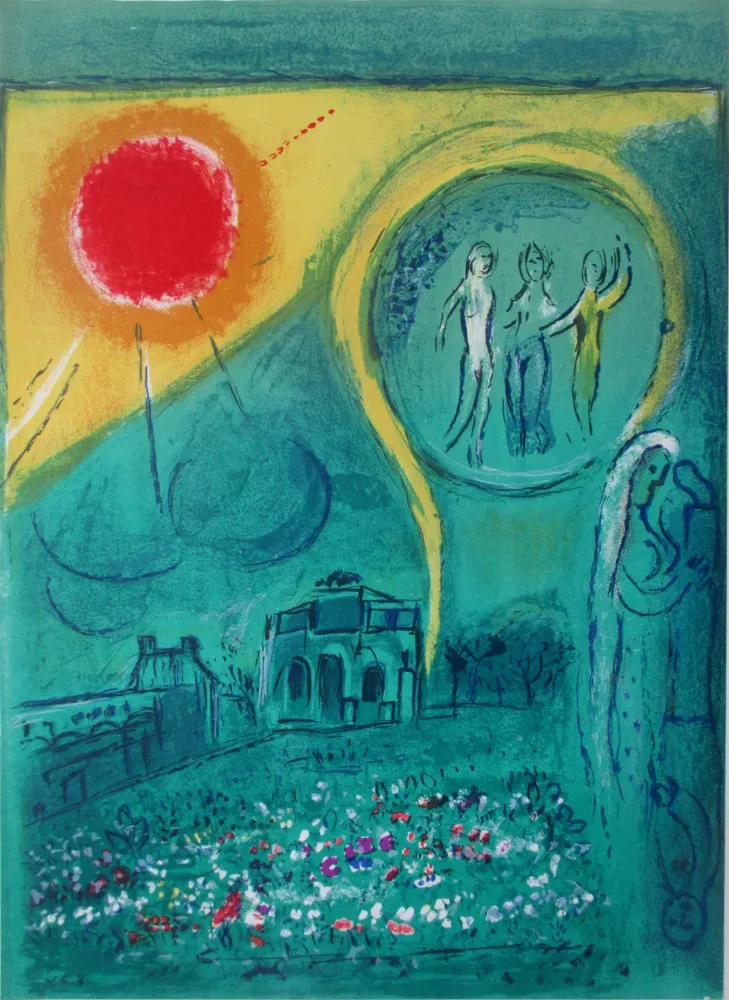 石版画 Chagall - La Carrousel du Louvre