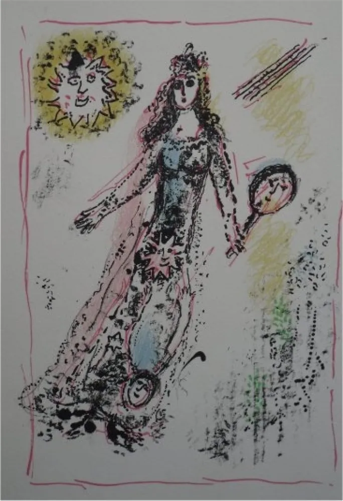 石版画 Chagall - La Feerie et le Royaume, planche 6