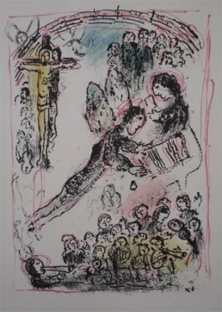 石版画 Chagall - La Feerie et le Royaume, planche 7