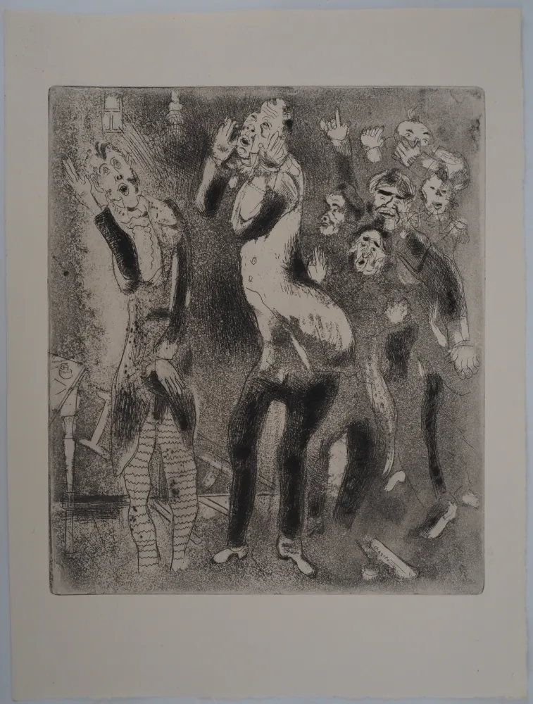 版画 Chagall - La grande stupeur (Les fonctionnaires amaigris)