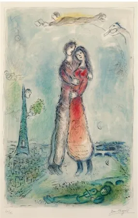 石版画 Chagall - La Joie