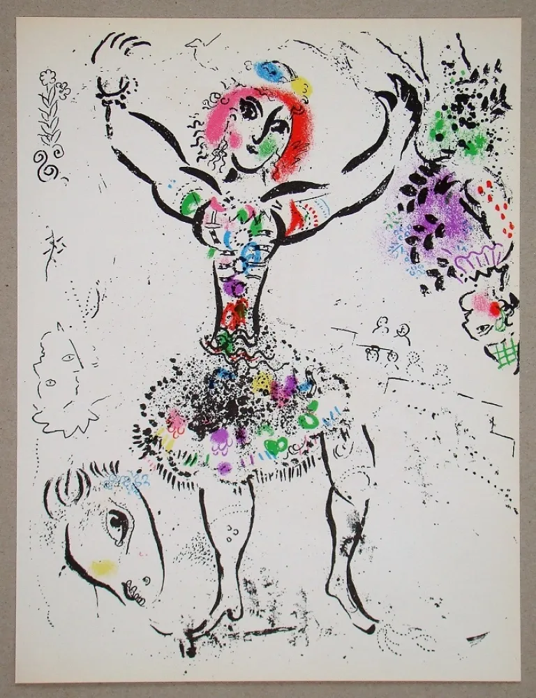 石版画 Chagall - La Jongleuse