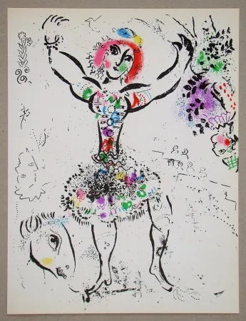 石版画 Chagall - La Jongleuse