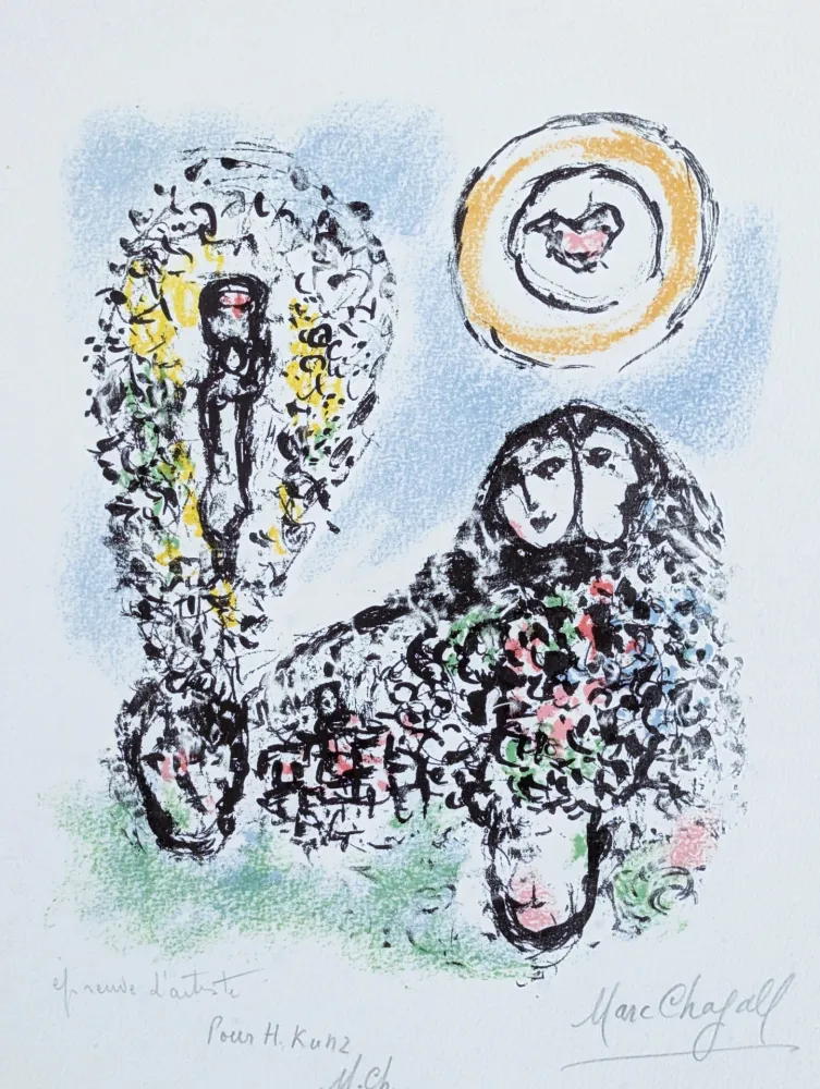 石版画 Chagall - La Mise en mots 
