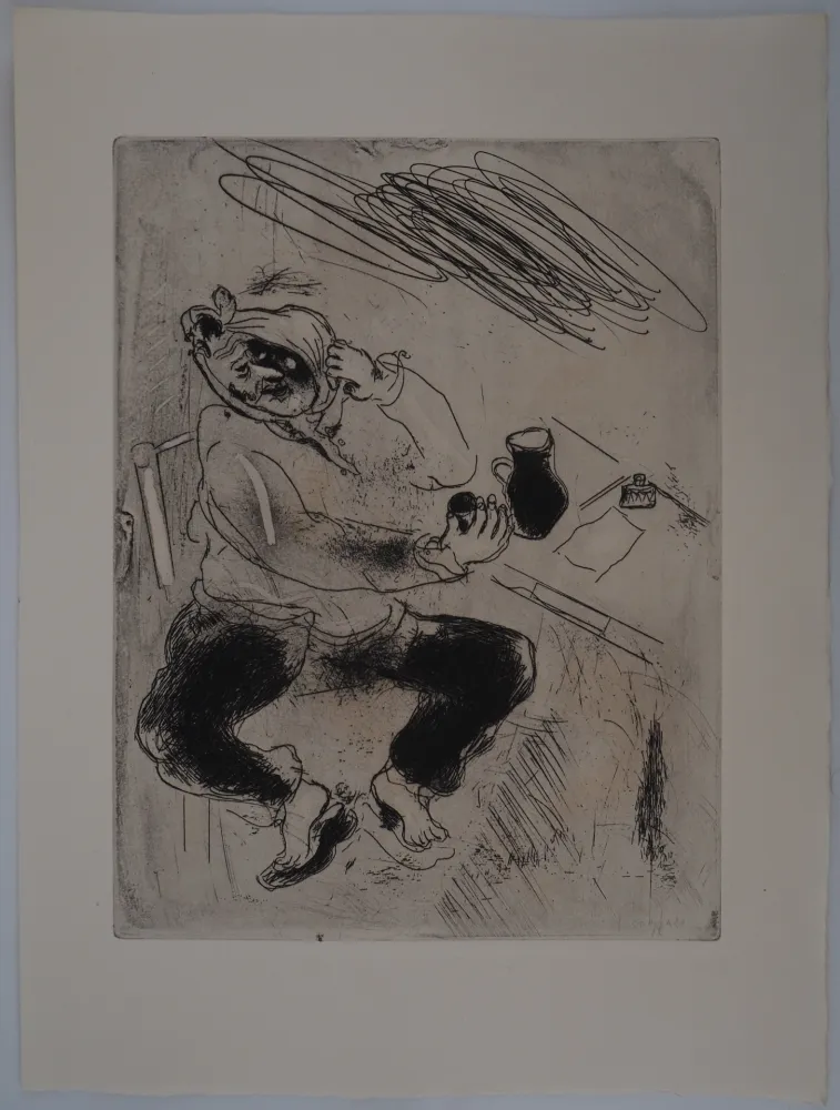 版画 Chagall - La rage de dents (Mal de dents)